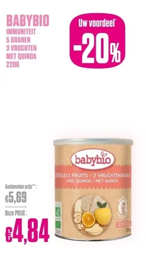Promotie: Immuniteit 5 granen 3 vruchten met quinoa