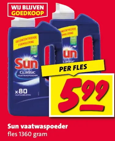 Aanbieding: Sun vaatwaspoeder