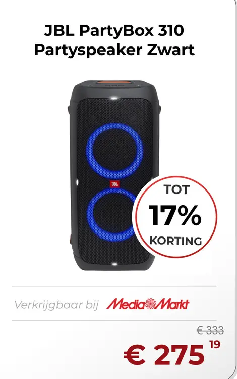 Aanbieding: PartyBox 310 Partyspeaker Zwart