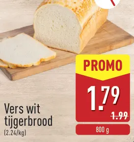 Promotie: Vers wit tijgerbrood