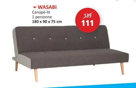 Offre: Canapé-lit Wasabi