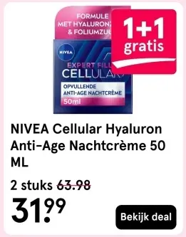 Aanbieding: Cellular Hyaluron Anti-Age Nachtcrème