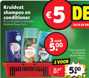 Aanbieding: Kruidvat shampoo en conditioner