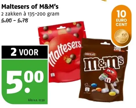 Aanbieding: Maltesers of M&M's