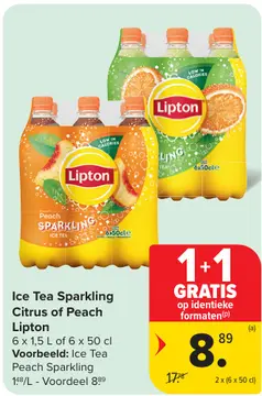 Aanbieding: Ice Tea Sparkling Citrus of Peach