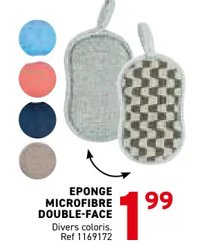 Offre: Eponge microfibre double-face