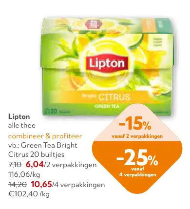 Promotie: Alle thee