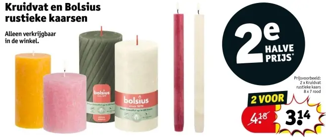 Promotie: Rustieke kaarsen