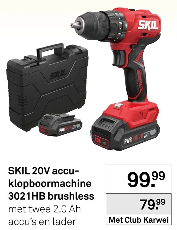 Aanbieding: 20V accu-klopboormachine 3021HB