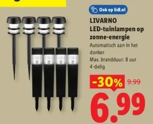 Aanbieding: LED-tuinlampen op zonne-energie