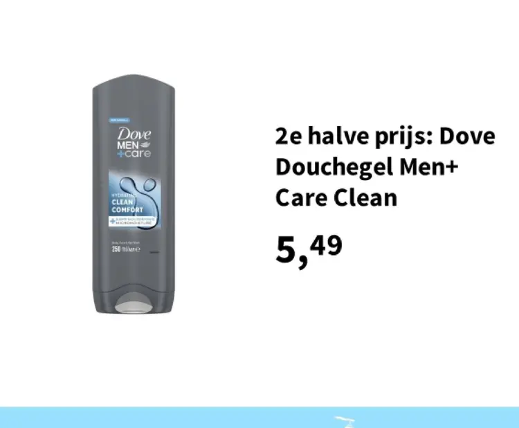 Promotie: Douchegel Men+ Care Clean