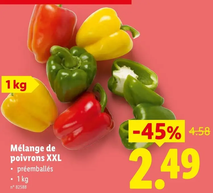 Offre: Mélange de poivrons XXL