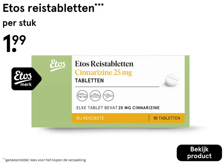 Aanbieding: Reistabletten
