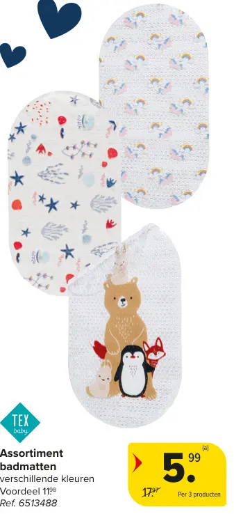 Promotie: Assortiment badmatten