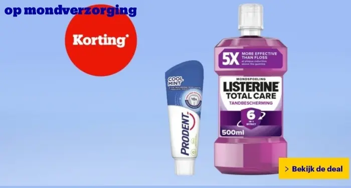 Aanbieding: Listerine Total Care Mondspoeling