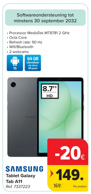 Promotie: Tablet Galaxy Tab A11