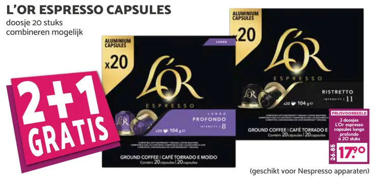 Aanbieding: L'or espresso capsules