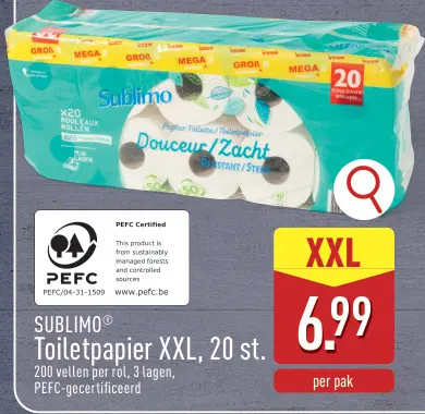 Promotie: Toiletpapier XXL