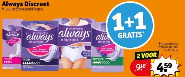 Aanbieding: Always Discreet