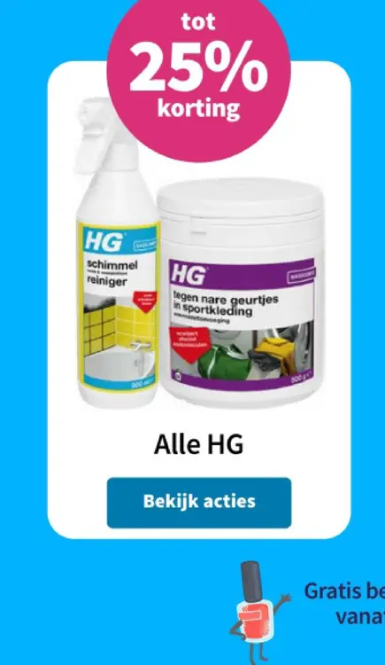 Aanbieding: HG schimmel reiniger & HG tegen nare geurtjes