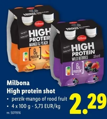 Promotie: High protein shot