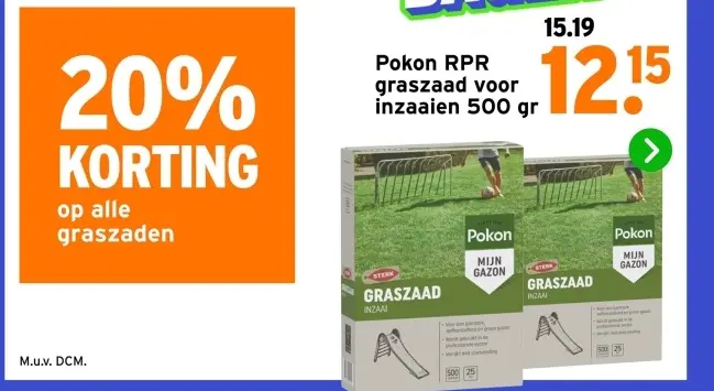 Aanbieding: RPR graszaad voor inzaaien