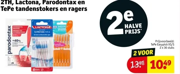 Aanbieding: Tandenstokers en ragers