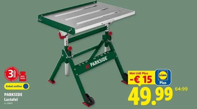 Promotie: Lastafel
