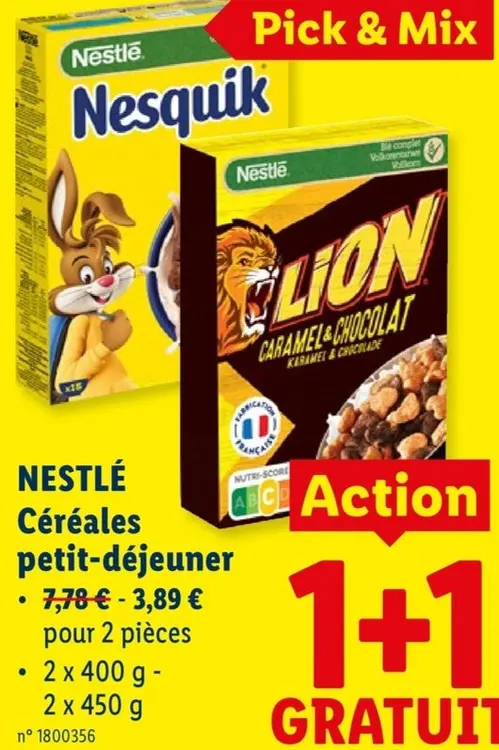 Offre: Céréales petit-déjeuner