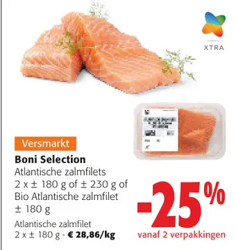 Aanbieding: Boni Selection Atlantische zalmfilets