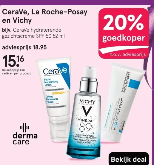 Aanbieding: CeraVe hydraterende gezichtscrème SPF 50