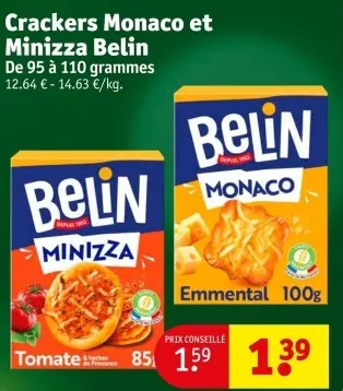 Offre: Crackers Monaco et Minizza