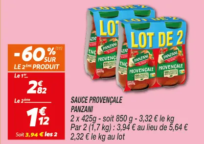 Offre: Sauce provençale