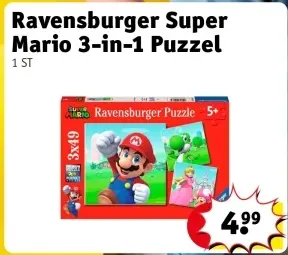 Aanbieding: Ravensburger Super Mario 3-in-1 Puzzel
