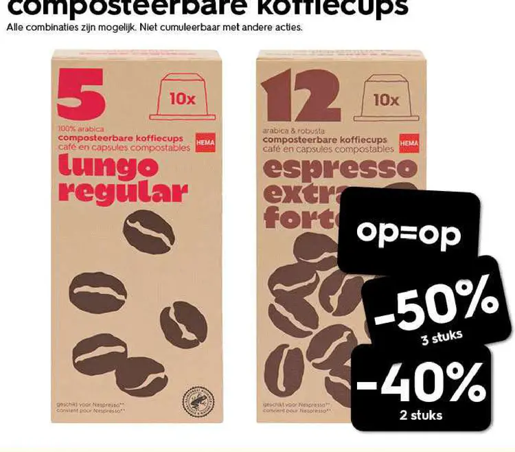 Promotie: composteerbare koffiecups