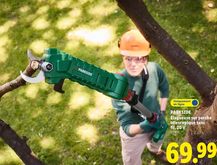 Offre: Élagueuse sur perche télescopique sans fil, 20 V