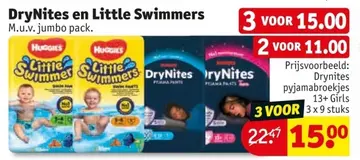 Aanbieding: DryNites en Little Swimmers