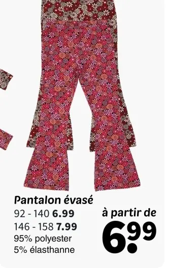 Offre: Pantalon évasé