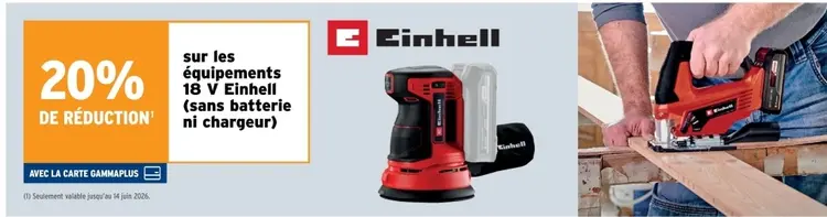 Offre: Équipements 18 V Einhell
