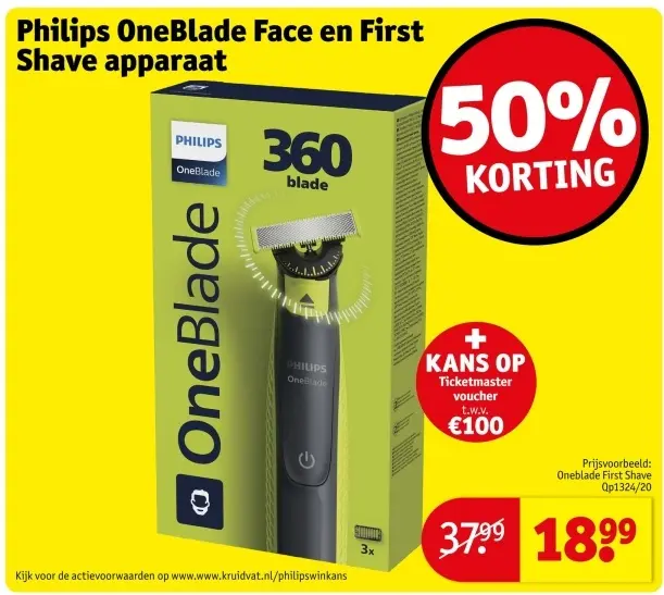 Aanbieding: Face en First Shave apparaat