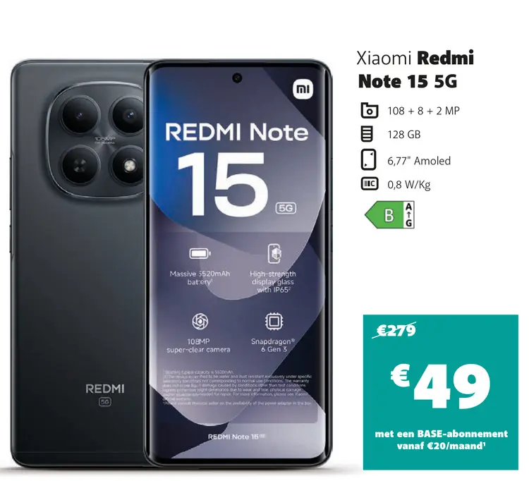 Promotie: Xiaomi Redmi Note 15 5G