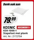 Promotie: Stapelset met plank