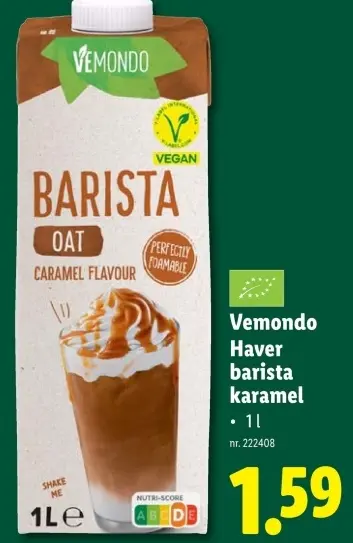 Promotie: Haver barista karamel