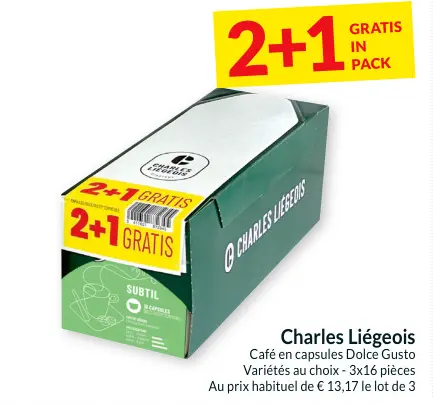 Offre: Café en capsules Dolce Gusto