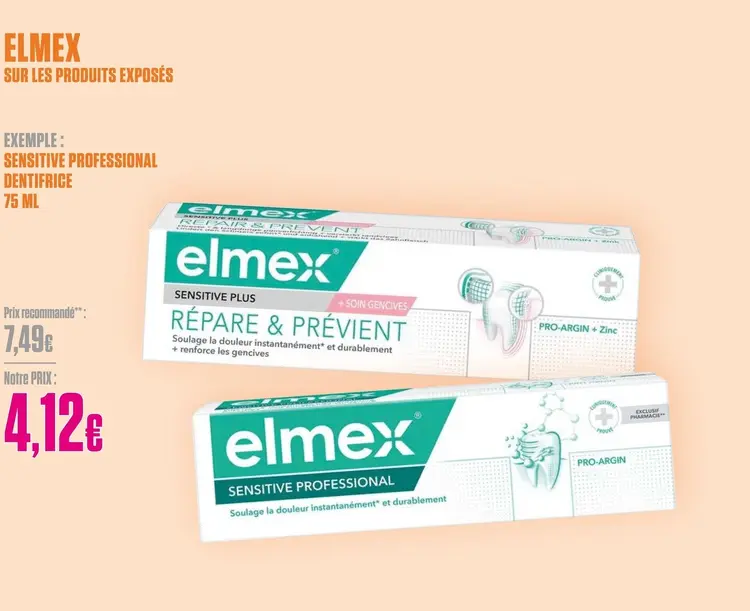 Offre: Sensitive professional dentifrice