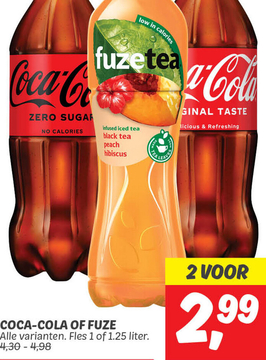 Aanbieding: Coca-Cola of Fuze