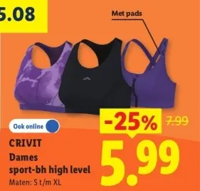 Aanbieding: Dames sport-bh high level