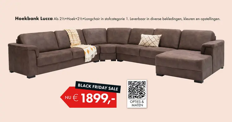 Aanbieding: Lucca hoekbank