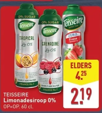 Aanbieding: Limonadesiroop 0%