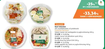 Aanbieding: Salade Caesar met aardappelen & yoghurtdressi